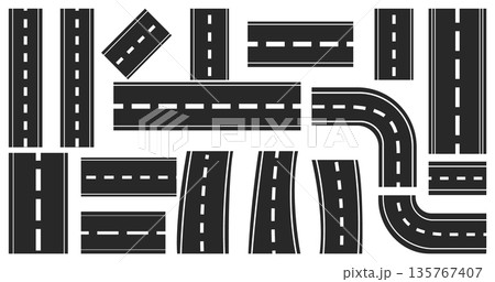 Road transport heavy city area design templet 135767407