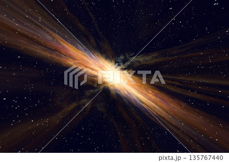 プレゼン用背景 ワープする宇宙空間の抽象CG背景(光と星の放射) プレゼン用背景 ワープする宇宙空間の抽象CG背景(光と星の放射) 135767440