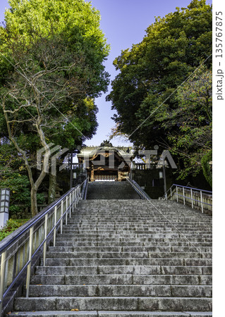 宇都宮二荒山神社　石段　栃木県宇都宮市 135767875