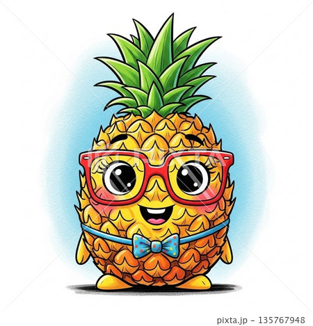パイナップルのイラスト 135767948