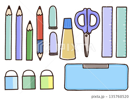小学生文房具セットブルー 小学生文房具セットブルー 135768520