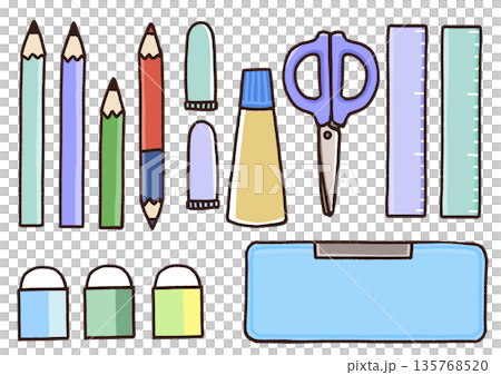 小学生文房具セットブルー 小学生文房具セットブルー 135768520