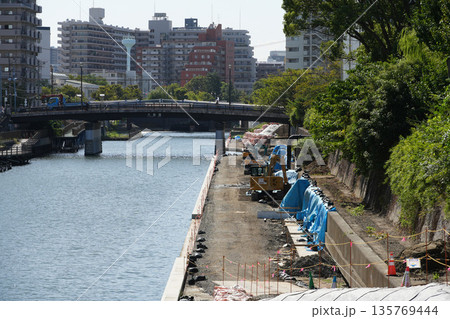 河川　補強工事 135769444