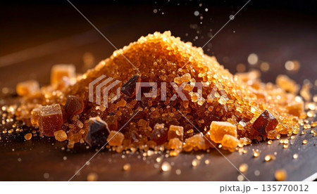 黒糖の粒が広がる甘味素材/ざらめ2 135770012