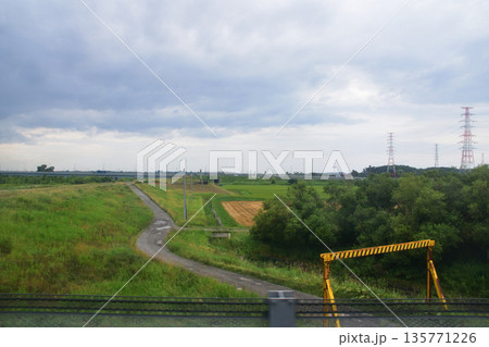 JR北海道札沼線 あいの里教育大駅から当別駅間の車窓風景(2023年夏曇り空) JR北海道札沼線 あいの里教育大駅から当別駅間の車窓風景(2023年夏曇り空) 135771226