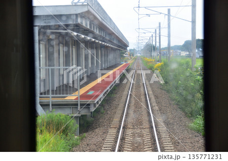 JR北海道札沼線 あいの里教育大駅から当別駅間の車窓風景(2023年夏曇り空) JR北海道札沼線 あいの里教育大駅から当別駅間の車窓風景(2023年夏曇り空) 135771231