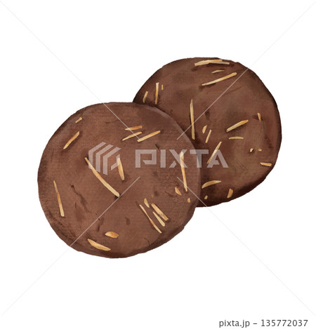 お菓子_チョコクッキー 135772037