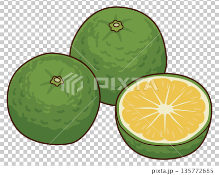 插圖為和歌山縣特產柑橘類水果－賈布拉。 135772685