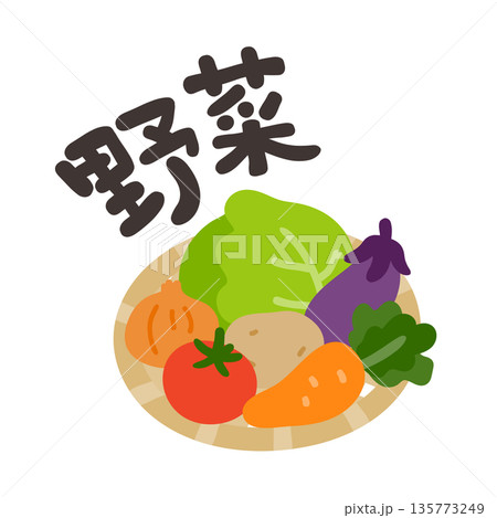 野菜盛り合わせ 文字セット 野菜盛り合わせ 文字セット 135773249