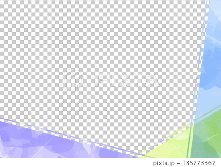 簡約設計邊框、背景、水彩色彩 135773367