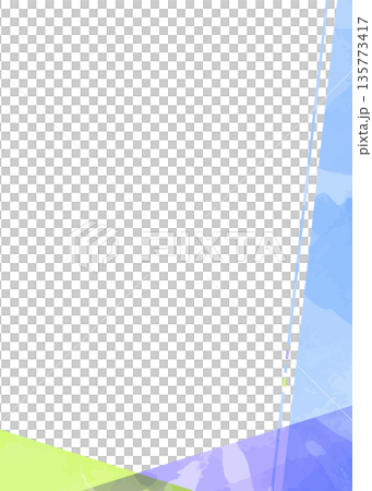 シンプルなデザインのフレーム、背景、水彩カラー、縦向き シンプルなデザインのフレーム、背景、水彩カラー、縦向き 135773417