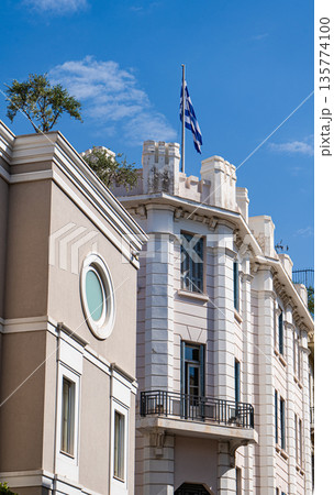Facade of the building in Old Athens 135774100