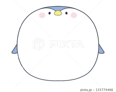 かわいい　ペンギンのフレーム 135774466