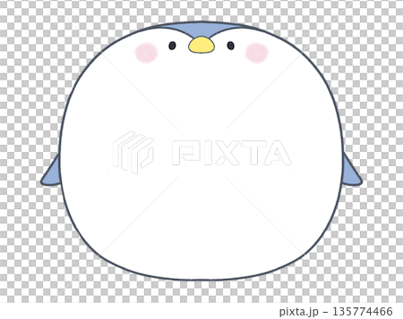 かわいい　ペンギンのフレーム 135774466