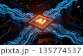 AIコアから発信する信号波 135774537