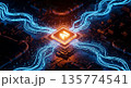 AIコアから発信する信号波 135774541