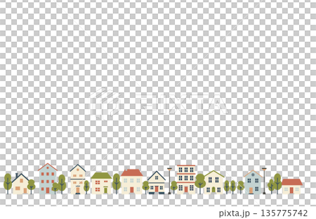 寧靜住宅區的插圖 135775742