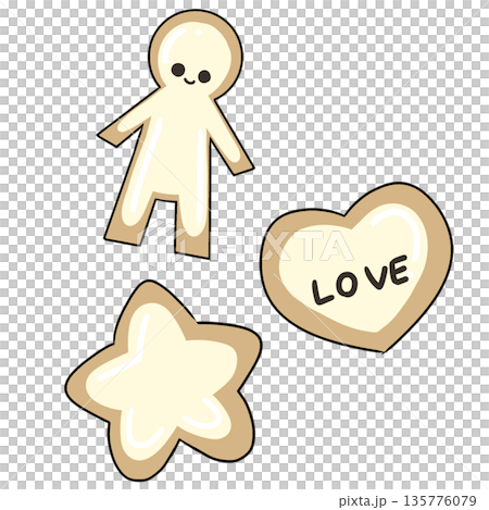 糖霜餅乾甜點 135776079