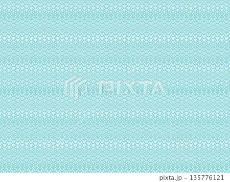 青海波（和柄）水色 135776121