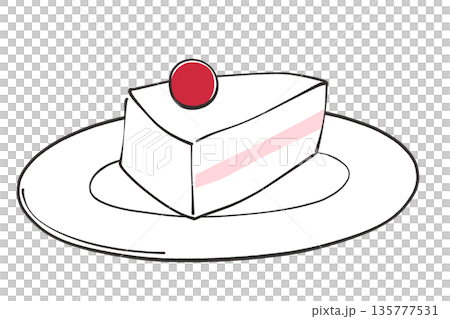 苺のショートケーキ 135777531
