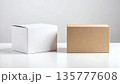 シンプルな無地のパッケージのモックアップ 135777608