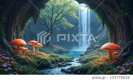 森の風景 135778038