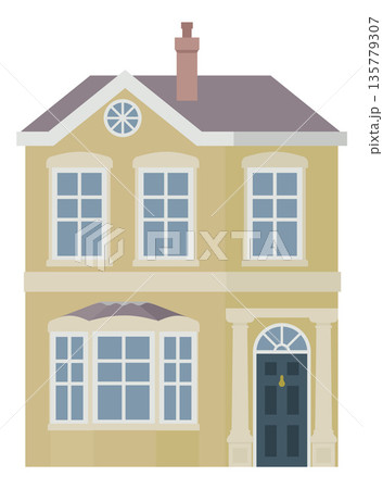 House Old Vintage City Building Illustration 135779307