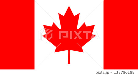 Canada National Flag Red Maple Leaf, Symbol of Canadian Unity and Identity 135780189