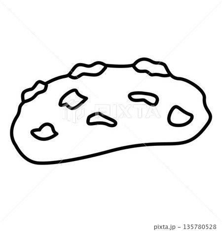 Chocolate Chip Cookie coloring page 135780528
