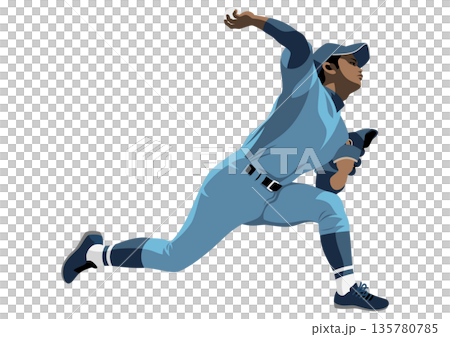 高校野球「ピッチャー」 135780785