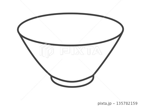 白い丼ぶり 135782159