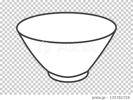 白い丼ぶり 135782159