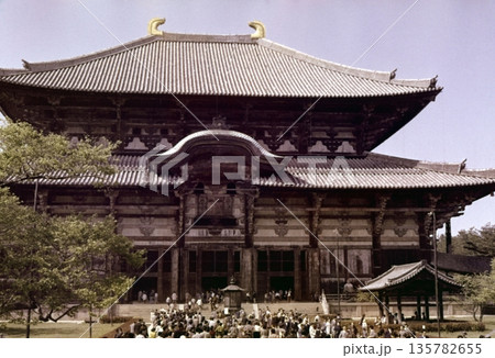 古写真　1962年　奈良　東大寺大仏殿 135782655