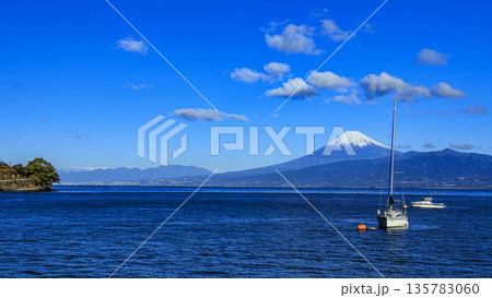 西伊豆から見た富士山 135783060