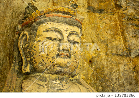 臼杵石仏の大日如来像 臼杵石仏の大日如来像 135783866
