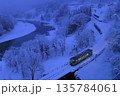 雪景色の飯山線 135784061