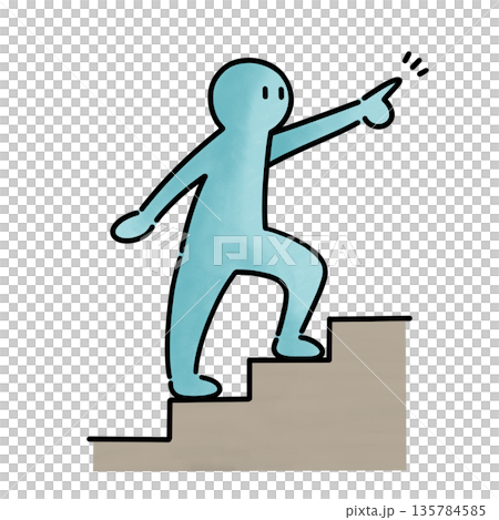 人物上前一步的插圖 人物上前一步的插圖 135784585