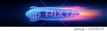 Bobsleigh banner. Bobsleigh dynamic wallpaper with colorful light trails on a dark background Bobsleigh banner. Bobsleigh dynamic wallpaper with colorful light trails on a dark background 135785157