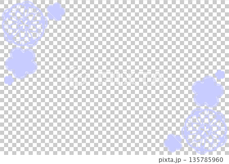 淺藍色花卉蕾絲邊框 淺藍色花卉蕾絲邊框 135785960