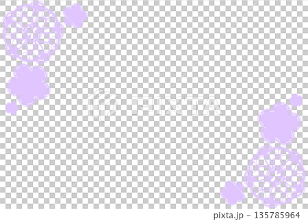 Light purple floral lace frame Light purple floral lace frame 135785964