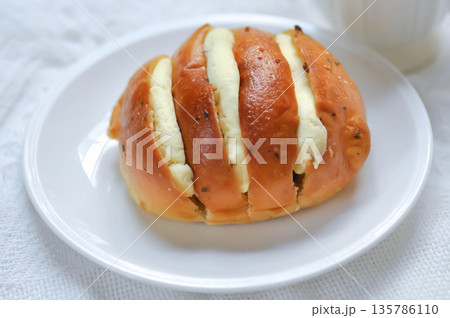 cheese bun, cream cheese garlic bread or Korean cream cheese garlic bun or cream cheese garlic bun cheese bun, cream cheese garlic bread or Korean cream cheese garlic bun or cream cheese garlic bun 135786110