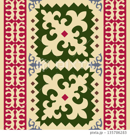 Kazakh nomadic tribes on background 135786283