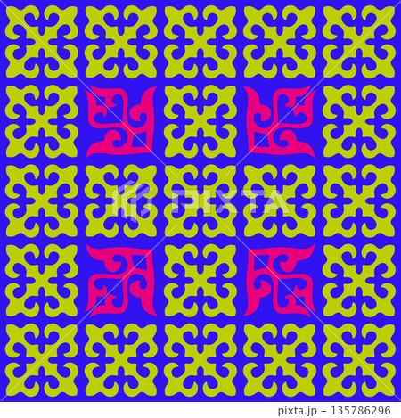 Kazakh nomadic tribes on background 135786296