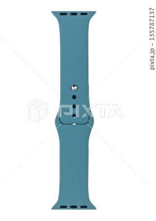 Silicone strap for watch, white background in insulation 135787137