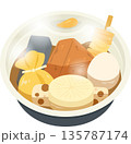 熱々のコンビニおでん 135787174