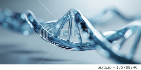 DNA double helix modeling genetic information...のイラスト素材 [135788240] - PIXTA