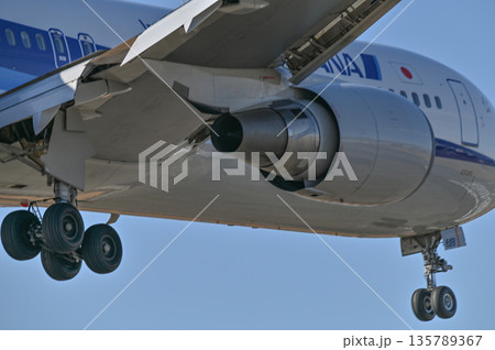 【大阪・豊中】伊丹空港で離着陸する飛行機。とてもかっこよく、いつ見てもワクワクどきどきします。 135789367