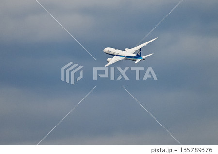 【大阪・豊中】伊丹空港で離着陸する飛行機。とてもかっこよく、いつ見てもワクワクどきどきします。 135789376