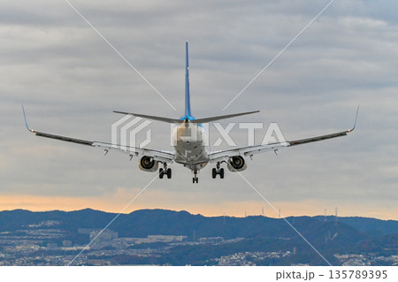 【大阪・豊中】伊丹空港で離着陸する飛行機。とてもかっこよく、いつ見てもワクワクどきどきします。 135789395