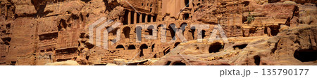 Ruins of the abandoned city of Petra in Jordan. Ruins of the abandoned city of Petra in Jordan. 135790177